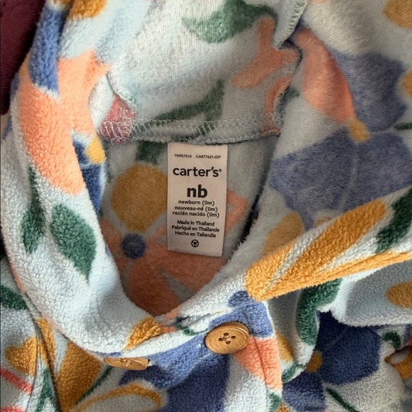 Carter’s Newborn Baby Girl Jacket Bundle | NB 0–3 Months | Hooded Floral - Picture 3 of 4